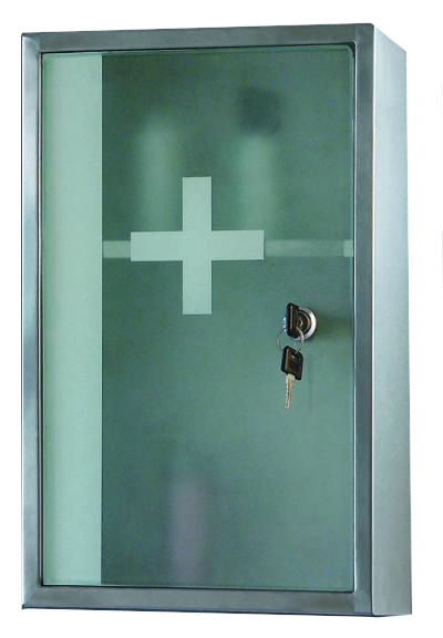 Ketcham Stainless Steel Medicine Cabinet with Lock