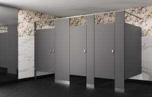 Phenolic Privacy Partitions in Neutral Grey Dark