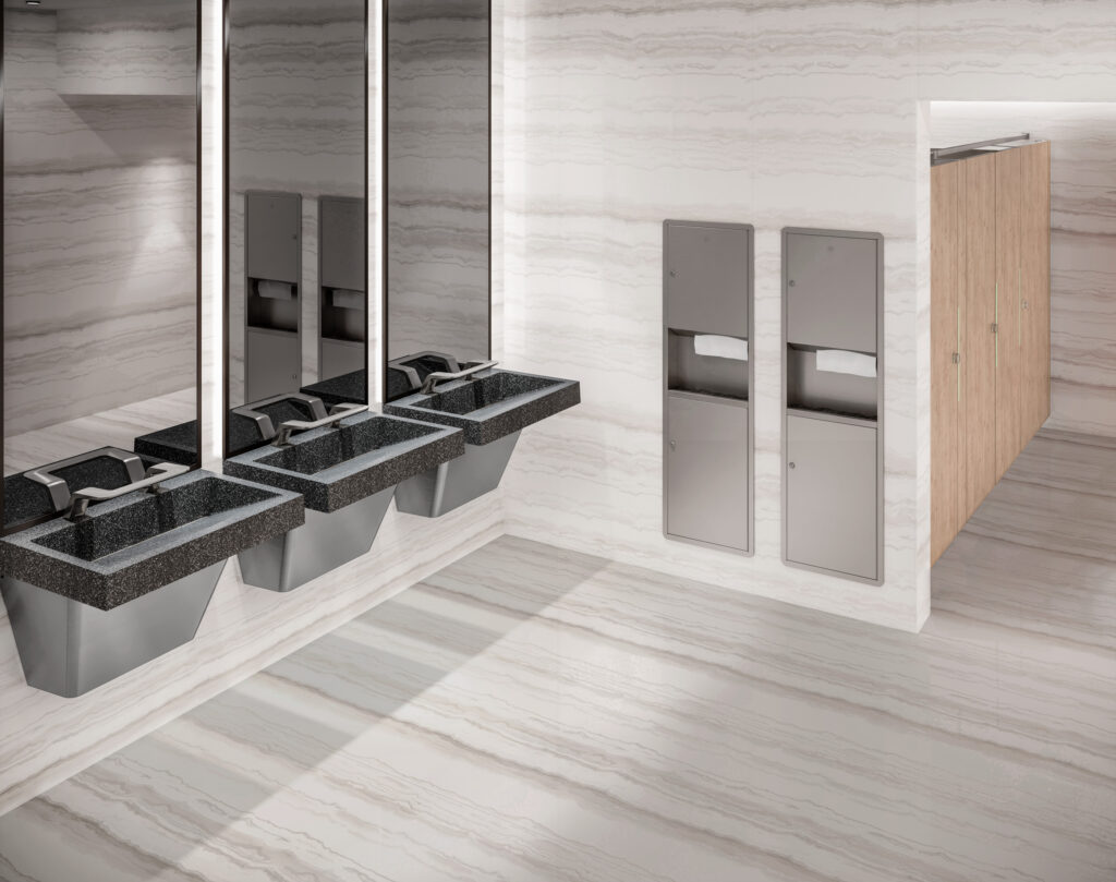 Bradley Euro Style Toilet Partitions Float Series Mavi New York