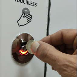 Touchless Partitions Emergency Access with Coin