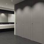 Floor to Ceiling, Plastic Laminate HPL Touchless Partitions