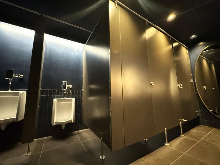 NYMM ASI Global Alpaco 78_inch FMOB Phenolic Bathroom Partitions