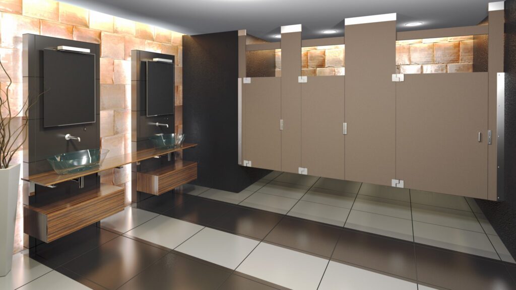 Metpar Phenolic Color Thru Toilet Partitions