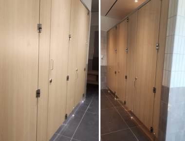 Phenolic Black Core Toilet Partitions 1