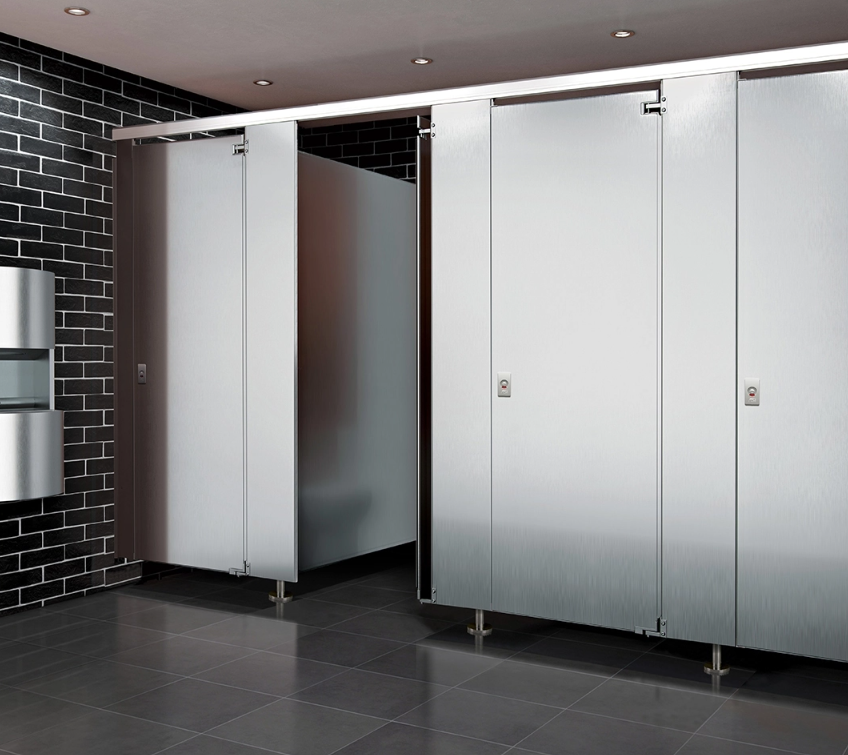 Stainless steel toilet partitions